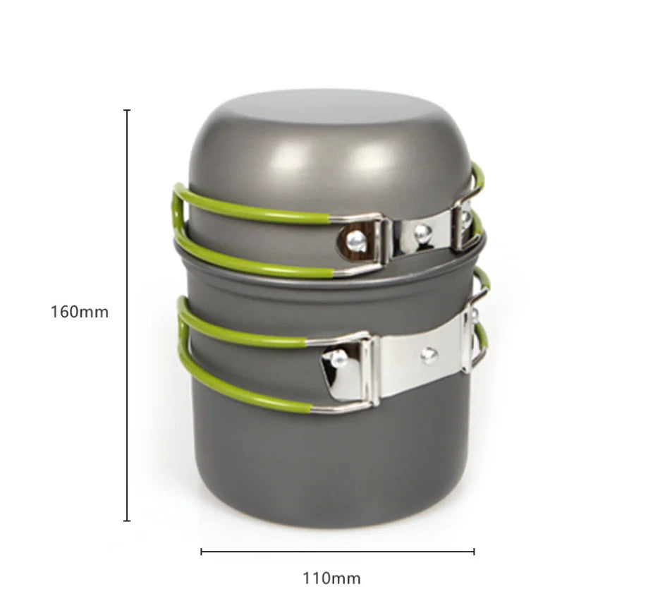 Ultralight Camping Cookware Mess Kit